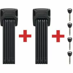 Abus TwinSet Bordo 6000K/90 Black Faltschloss