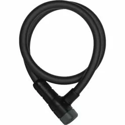 Abus Racer 6412K/85 Schlüssel Kabelschloss 85cm Black Inkl. Snap Cage Halterung