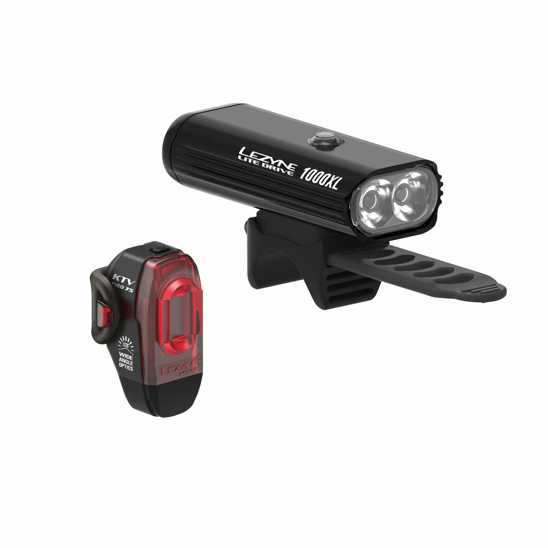 Lezyne Lite Drive 1000XL / KTV Pro 75 Lichtset 1 Lezyne Lite Drive 1000XL / KTV Pro 75 Lichtset