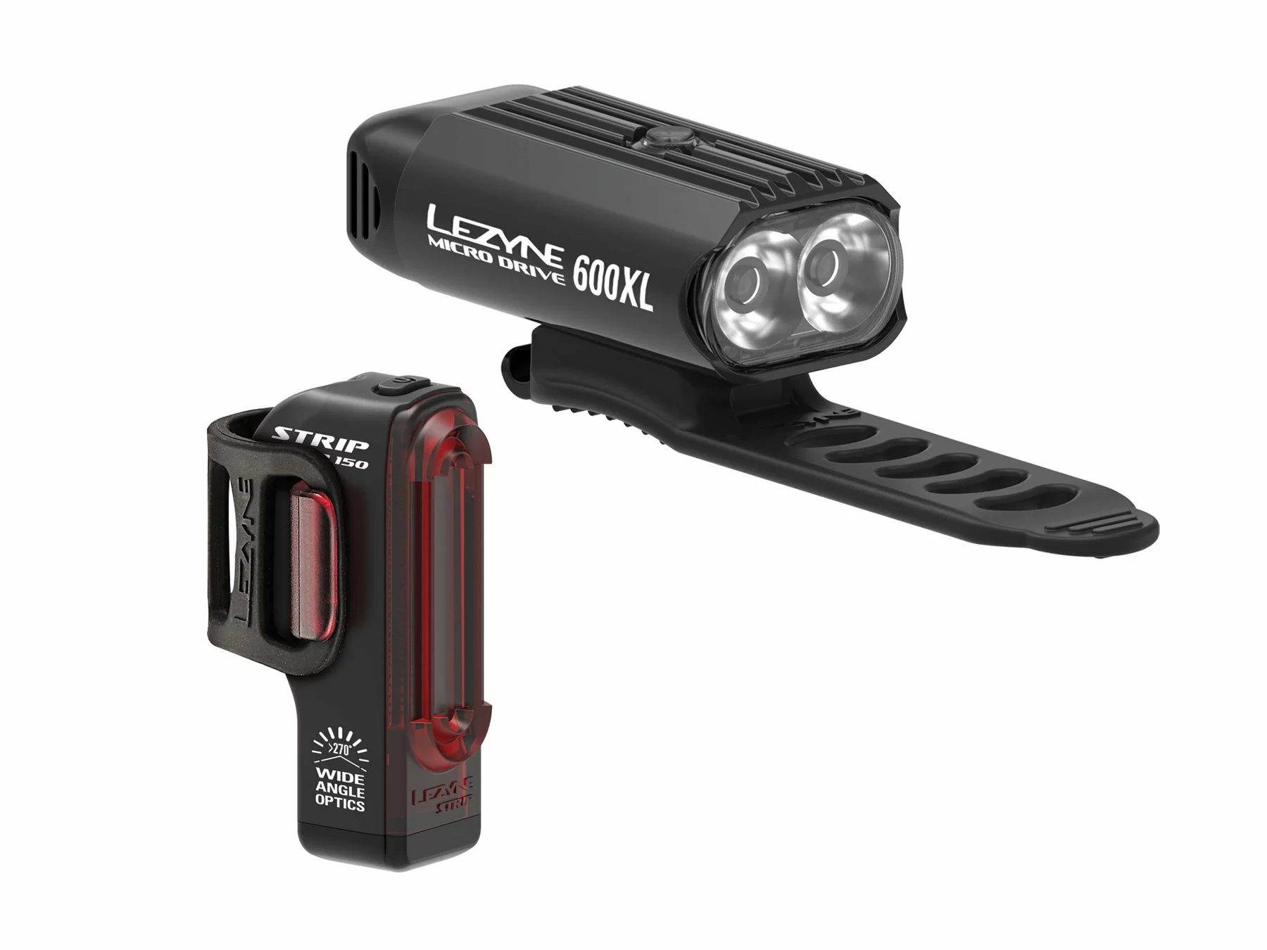 Lezyne Micro Drive Pro 600XL / Strip Drive 150 Lichtset 1 Lezyne Micro Drive Pro 600XL / Strip Drive 150 Lichtset