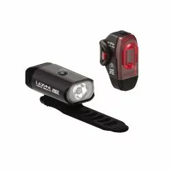 Lezyne Mini Drive 400 / KTV Pro 75 Schwarz Lichtset