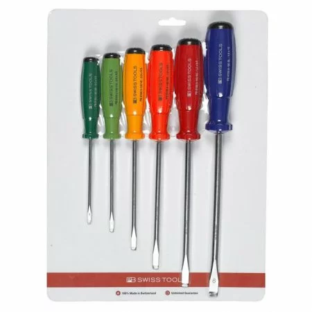 PB Swiss Tools Schraubenziehersatz PB 8561 RB CN Rainbow, Grösse 1-6 1 PB Swiss Tools Schraubenziehersatz PB 8561 RB CN Rainbow, Grösse 1-6