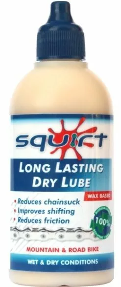Squirt Long Lasting Dry Lube Langhaftendes Trockenkettenwachs 120ml