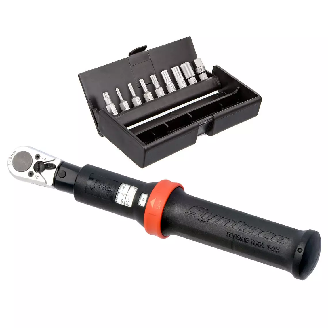 Syntace Torque Tool 1-25 NM Drehmomentschlüssel Inkl. Bit Set 1 Syntace Torque Tool 1-25 NM Drehmomentschlüssel Inkl. Bit Set